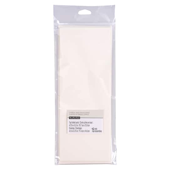 find the ivory top folded cards & envelopes by recollections™, 4.25" x 5.5" at michaels find the ivory top